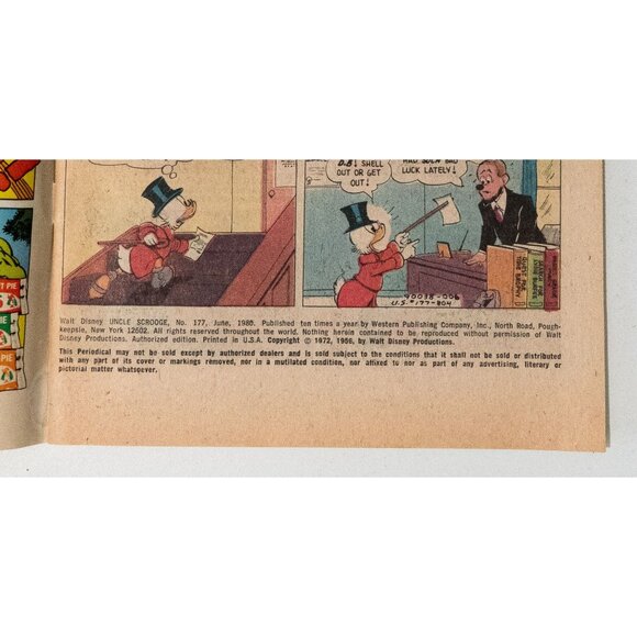 Walt Disney Uncle Scrooge Comic Issue 177 1979 Whitman - Picture 9 of 13